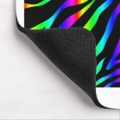 Regenbogen-Zebra Mousepad (Ecke)