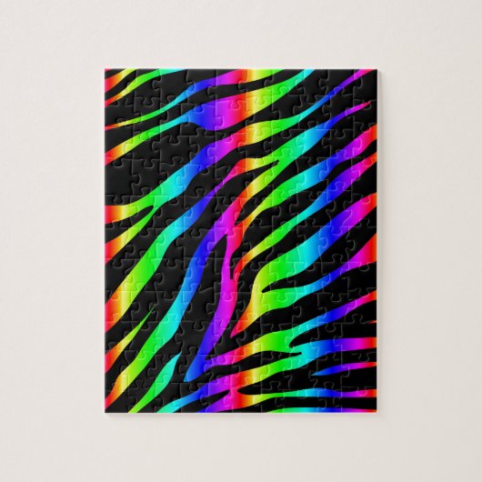 Regenbogen-Zebra Puzzle (Vertikal)