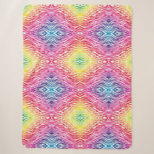 Regenbogen Zebra Sherpadecke