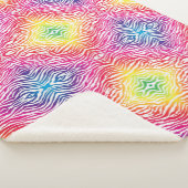 Regenbogen Zebra Sherpadecke (3/4)