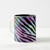 Regenbogen Zebra Tasse (Vorderseite Links)