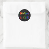 Regenbogen-Zeichen Runder Aufkleber (Tasche)