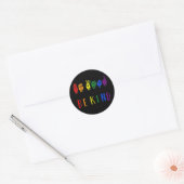 Regenbogen-Zeichen Runder Aufkleber (Umschlag)