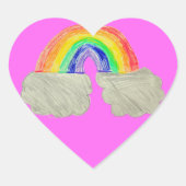 Regenbogen-Zeichnend Aufkleber (Vorderseite)