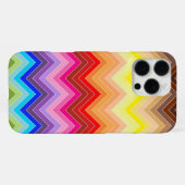 Regenbogen-Zickzack iPhone Hülle (Rückseite (Horizontal))