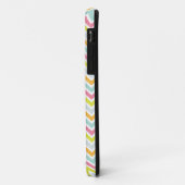 Regenbogen-Zickzack personalisiertes Case-Mate iPhone Hülle (Hinten/Links)