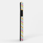 Regenbogen-Zickzack personalisiertes Case-Mate iPhone Hülle (Hinten/Rechts)