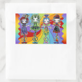 Regenbogen-Zirkus-Elf-Stock flippt Aufkleber aus (Tasche)
