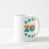 Regenbogen Zoe Flores Kaffeetasse (VorderseiteRechts)