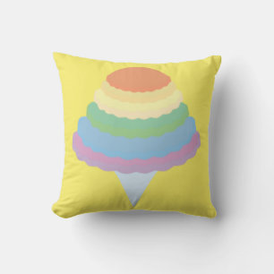Regenbogen Zuckerwatte Kissen