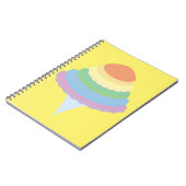 Regenbogen Zuckerwatte Notizblock (Linke Seite)