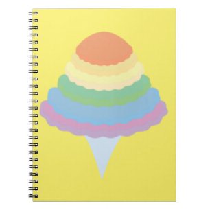 Regenbogen Zuckerwatte Notizblock