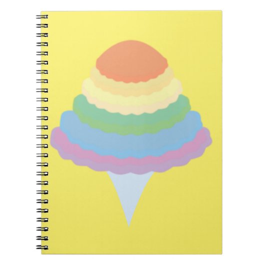Regenbogen Zuckerwatte Notizblock (Vorderseite)