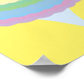 Regenbogen Zuckerwatte  Poster (Ecke)