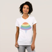 Regenbogen Zuckerwatte  T-Shirt (Vorne ganz)