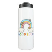 Regenbogen Zurück zu Schulgeschenk Geschenk Lehrer Thermosbecher (Vorderseite)