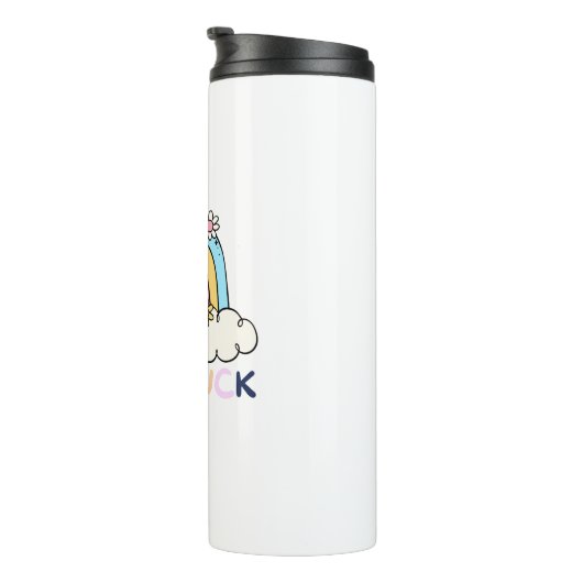 Regenbogen Zurück zu Schulgeschenk Geschenk Lehrer Thermosbecher (Nach rechts gedreht)