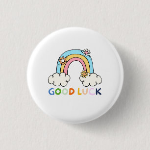 Regenbogen Zurück zur Schultüte Lehrer Geschenk 1. Button