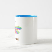 Regenbogen Zweifarbige Tasse (Mittel)