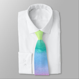 Regenbogenabstrakte Watercolor-Krawatte durch Krawatte