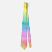 Regenbogenabstrakte Watercolor-Krawatte durch Krawatte (Vorderseite)