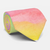Regenbogenabstrakte Watercolor-Krawatte durch Krawatte (Gerollt)