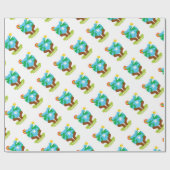 Regenbogenafrikanischer Erdtag Geschenkpapier (Flach)