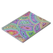 Regenbogenasymmetrische abstrakte Formen 2 Notizblock (Linke Seite)