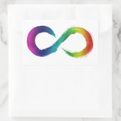 Regenbogenaufkleber Rechteckiger Aufkleber (Tasche)