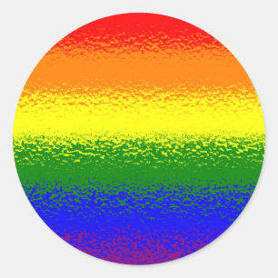 Regenbogenaufkleber Runder Aufkleber
