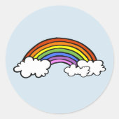 Regenbogenaufkleber Runder Aufkleber (Vorderseite)
