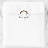 Regenbogenaufkleber Runder Aufkleber (Tasche)