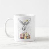 Regenbogenaufstieg – Pride-Engel der Hoffnung Kaffeetasse (Links)