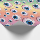 Regenbogenaugapfelmuster Geschenkpapier (Ecke)