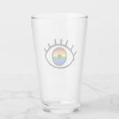 Regenbogenauge Glas (Rückseite)