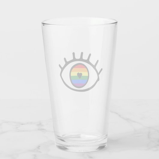 Regenbogenauge Glas (Rückseite)
