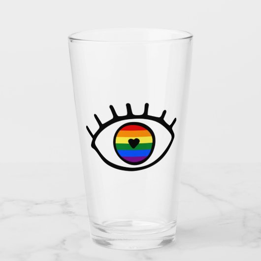 Regenbogenauge Glas (Vorderseite)