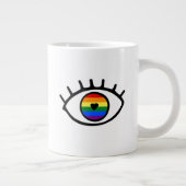 Regenbogenauge Jumbo-Tasse (Rechts)