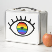 Regenbogenauge Metall Brotdose (Beispiel)