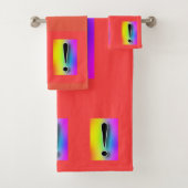 Regenbogenaussage Badhandtuch Set (Insitu)