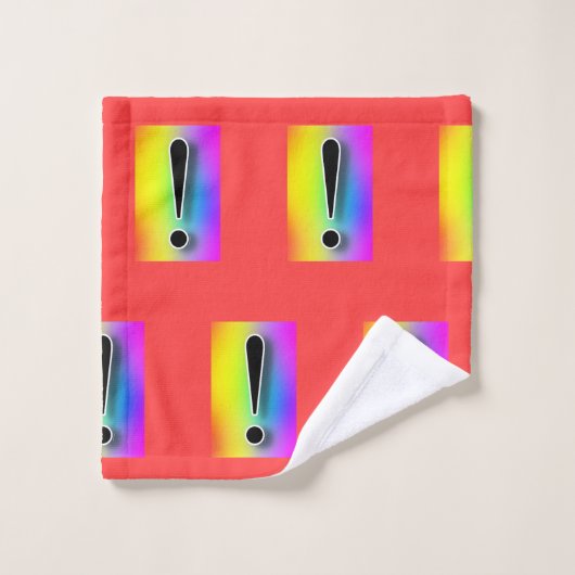 Regenbogenaussage Badhandtuch Set (Waschlappen)