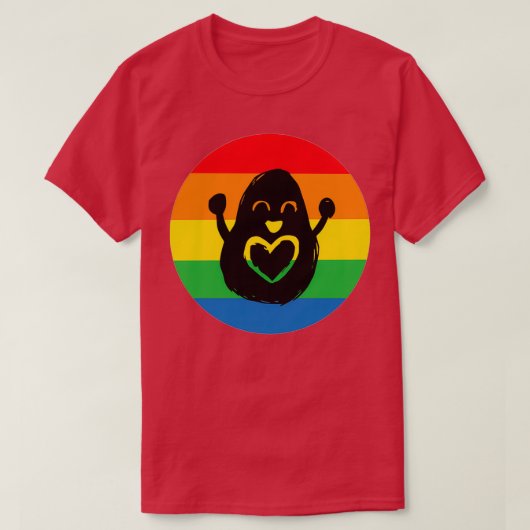 Regenbogenavocado 2 T-Shirt (Design vorne)