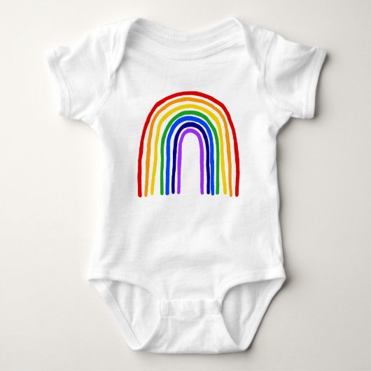 Regenbogenbabybodysuit Baby Strampler (Vorderseite)