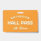 Regenbogenbadezimmerpass für Schulklassen Ausweis (Rückseite)