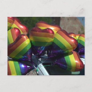 Regenbogenballons Postkarte