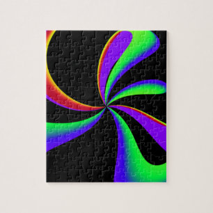 Regenbogenband-Wirbel Puzzle