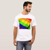 Regenbogenbanner T-Shirt (Vorne ganz)