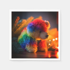 Regenbogenbär Serviette