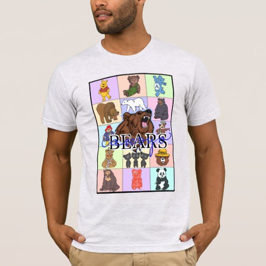 Regenbogenbären T-Shirt (Vorderseite)