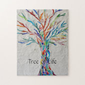 Regenbogenbaum des Lebens Mosaik Puzzle (Vertikal)